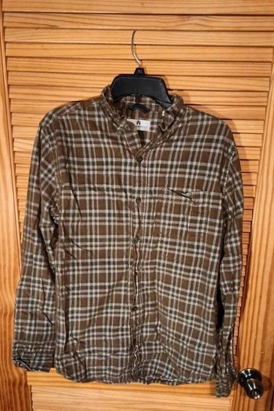 Vintage Weatherproof Men's Plaid Fine-Wale Corduroy Long Sleeve Shirt - Size Me
